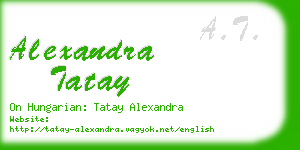 alexandra tatay business card